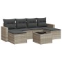 Gartensofagarnitur 7-teilig mit Polstern, helles graues PE-Rattan von , Gartensets - Ref: Foro24-3219322, Preis: 403,99 €, Ra...