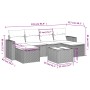 Gartensofagarnitur 7-teilig mit Polstern, helles graues PE-Rattan von , Gartensets - Ref: Foro24-3219322, Preis: 403,99 €, Ra...