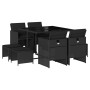 9-piece garden dining set with black synthetic rattan cushions by , Garden sets - Ref: Foro24-3210595, Price: 395,22 €, Disco...