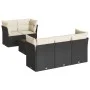 6-piece garden sofa set with black synthetic rattan cushions by , Garden sets - Ref: Foro24-3249085, Price: 395,52 €, Discoun...