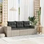 3-piece garden sofa set with gray synthetic rattan cushions by , Garden sets - Ref: Foro24-3254599, Price: 242,22 €, Discount: %