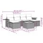 7-piece garden sofa set with light gray PE rattan cushions by , Garden sets - Ref: Foro24-3252869, Price: 438,88 €, Discount: %
