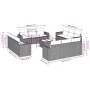 Set of garden sofas with 13 pieces of gray synthetic rattan cushions by , Garden sets - Ref: Foro24-3218772, Price: 961,87 €,...