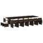 Gartenmöbel-Set, 17-teilig, mit braunen Kissen aus synthetischem Rattan. von , Gartensets - Ref: Foro24-3211185, Preis: 891,0...