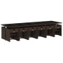 Gartenmöbel-Set, 17-teilig, mit braunen Kissen aus synthetischem Rattan. von , Gartensets - Ref: Foro24-3211185, Preis: 891,0...