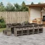 Garden dining set with 15-piece synthetic rattan gray cushions by , Garden sets - Ref: Foro24-3211172, Price: 878,80 €, Disco...