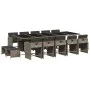 Set comedor de jardín con cojines 15 pzas ratán sintético gris de , Conjuntos de jardín - Ref: Foro24-3211172, Precio: 880,58...