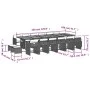 Set de muebles jardín 17 pzas con cojines ratán sintético negro de , Conjuntos de jardín - Ref: Foro24-3211191, Precio: 1,00 ...