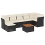 Garden sofa set 8 pieces and black synthetic rattan cushions by , Garden sets - Ref: Foro24-3256084, Price: 462,86 €, Discoun...