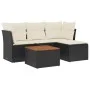 5-piece garden furniture set with black synthetic rattan cushions by , Garden sets - Ref: Foro24-3255937, Price: 286,41 €, Di...