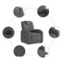Elektrischer dunkelgrauer Stoff-Fernsehsessel von , Sessel - Ref: Foro24-3204345, Preis: 246,92 €, Rabatt: %