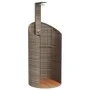 Außendusche aus PE-Rattan und grauer Akazie 100x100x241,5 cm von , Pool- und Spa-Zubehör - Ref: Foro24-368213, Preis: 394,40 ...