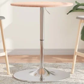 Solid beech wood high table Ø60x89.5 cm by , Kitchen and dining tables - Ref: Foro24-3270624, Price: 98,76 €, Discount: %