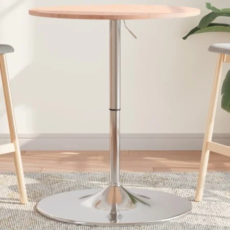 Mesa alta de madera maciza de haya Ø60x89,5 cm de , Mesas de cocina y de comedor - Ref: Foro24-3270624, Precio: 98,75 €, Desc...