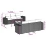 7-piece garden sofa set with light gray PE rattan cushions by , Garden sets - Ref: Foro24-3254649, Price: 543,02 €, Discount: %