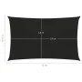 Segelmarkise HDPE schwarz 160 g/m² 2,5x4 m von vidaXL, Sonnenschirme - Ref: Foro24-311729, Preis: 28,60 €, Rabatt: %