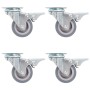 Swivel wheels with double brakes 4 units 50 mm by , Material handling - Ref: Foro24-143418, Price: 15,90 €, Discount: %