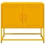 TV stand made of mustard yellow steel, 68.5x39x60.5 cm by , TV Furniture - Ref: Foro24-846473, Price: 56,98 €, Discount: %