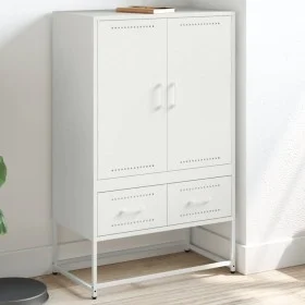 Cold-rolled white steel sideboard 68x39x111.5 cm by , Sideboards - Ref: Foro24-846613, Price: 110,92 €, Discount: %