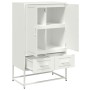 Kaltgewalzter weißer Stahlschrank 68x39x111,5 cm von , Sideboards - Ref: Foro24-846613, Preis: 113,26 €, Rabatt: %