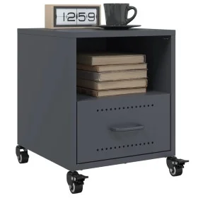 Bedside tables 2 units anthracite gray steel 36x39x43.5 cm by , Nightstands - Ref: Foro24-846709, Price: 80,49 €, Discount: %