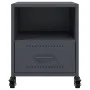 Bedside tables 2 units anthracite gray steel 36x39x43.5 cm by , Nightstands - Ref: Foro24-846709, Price: 80,49 €, Discount: %