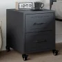 Bedside table in anthracite grey steel, 36x39x43.5 cm by , Nightstands - Ref: Foro24-846630, Price: 54,60 €, Discount: %