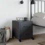 Bedside table in anthracite grey steel, 36x39x43.5 cm by , Nightstands - Ref: Foro24-846630, Price: 54,60 €, Discount: %