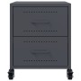 Bedside table in anthracite grey steel, 36x39x43.5 cm by , Nightstands - Ref: Foro24-846630, Price: 55,13 €, Discount: %