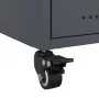 Nachttisch aus anthrazitgrauem Stahl, 36x39x43,5 cm. von , Nachttische - Ref: Foro24-846630, Preis: 54,60 €, Rabatt: %