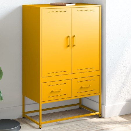 Cold-rolled steel sideboard in yellow, 68x39x111.5 cm by , Sideboards - Ref: Foro24-846611, Price: 152,76 €, Discount: %