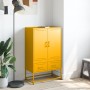 Cold-rolled steel sideboard in yellow, 68x39x111.5 cm by , Sideboards - Ref: Foro24-846611, Price: 152,76 €, Discount: %