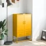 Cold-rolled steel sideboard in yellow, 68x39x111.5 cm by , Sideboards - Ref: Foro24-846611, Price: 151,14 €, Discount: %