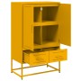 Cold-rolled steel sideboard in yellow, 68x39x111.5 cm by , Sideboards - Ref: Foro24-846611, Price: 152,76 €, Discount: %