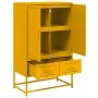 Kaltgewalzter Stahlschrank in Gelb 68x39x111,5 cm von , Sideboards - Ref: Foro24-846611, Preis: 151,14 €, Rabatt: %