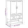 Kaltgewalzter Stahlschrank in Gelb 68x39x111,5 cm von , Sideboards - Ref: Foro24-846611, Preis: 151,14 €, Rabatt: %