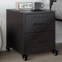 Black steel bedside table 36x39x43.5 cm by , Nightstands - Ref: Foro24-846626, Price: 52,45 €, Discount: %