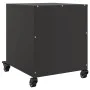 Black steel bedside table 36x39x43.5 cm by , Nightstands - Ref: Foro24-846626, Price: 52,45 €, Discount: %