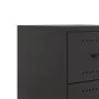 Black steel bedside table 36x39x43.5 cm by , Nightstands - Ref: Foro24-846626, Price: 52,45 €, Discount: %