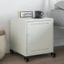 Nachttisch aus weißem Stahl 36x39x43,5 cm von , Nachttische - Ref: Foro24-846624, Preis: 49,23 €, Rabatt: %