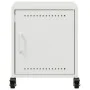Mesita de noche acero blanco 36x39x43,5 cm de , Mesitas de noche - Ref: Foro24-846624, Precio: 49,23 €, Descuento: %