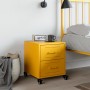 Mesita de noche acero amarillo mostaza 36x39x43,5 cm de , Mesitas de noche - Ref: Foro24-846632, Precio: 55,13 €, Descuento: %