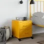 Yellow mustard steel bedside table 36x39x43.5 cm by , Nightstands - Ref: Foro24-846632, Price: 54,57 €, Discount: %