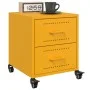 Nachttisch aus gelbem Senf-Stahl, 36x39x43,5 cm. von , Nachttische - Ref: Foro24-846632, Preis: 54,60 €, Rabatt: %