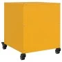 Nachttisch aus gelbem Senf-Stahl, 36x39x43,5 cm. von , Nachttische - Ref: Foro24-846632, Preis: 54,60 €, Rabatt: %