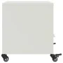 Mesita de noche acero blanco 36x39x43,5 cm de , Mesitas de noche - Ref: Foro24-846714, Precio: 45,23 €, Descuento: %