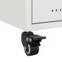 White steel bedside table 36x39x43.5 cm by , Nightstands - Ref: Foro24-846714, Price: 45,23 €, Discount: %