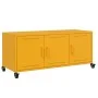 TV-Möbel aus kaltgewalztem Stahl in Gelb, 100,5x39x43,5 cm. von , TV-Möbel - Ref: Foro24-846647, Preis: 98,59 €, Rabatt: %