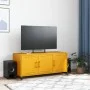 TV-Möbel aus kaltgewalztem Stahl in Gelb, 100,5x39x43,5 cm. von , TV-Möbel - Ref: Foro24-846647, Preis: 98,59 €, Rabatt: %