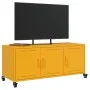 TV-Möbel aus kaltgewalztem Stahl in Gelb, 100,5x39x43,5 cm. von , TV-Möbel - Ref: Foro24-846647, Preis: 98,59 €, Rabatt: %